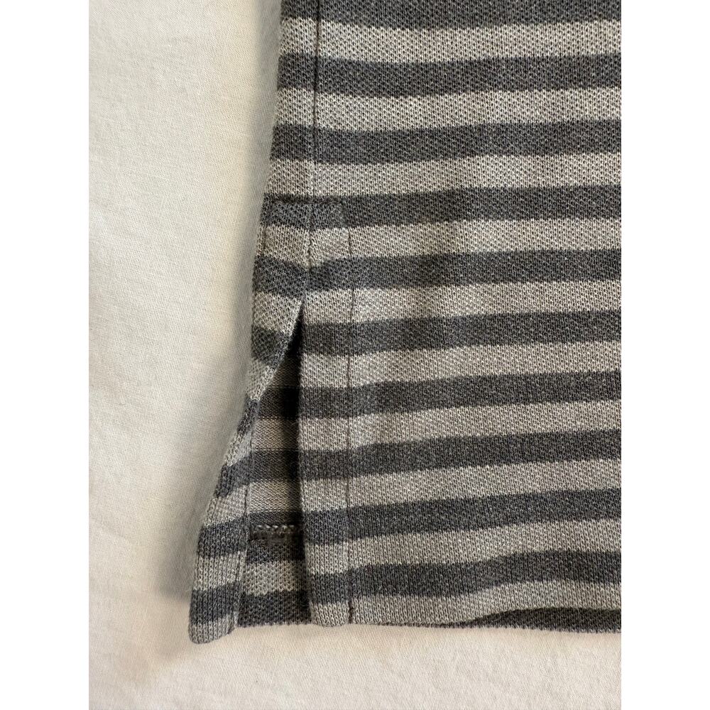 Polo Golf Ralph Lauren Shirt Size LARGE Gray Stripe Big Pony Pro Fit Mens Polo - Picture 5 of 9